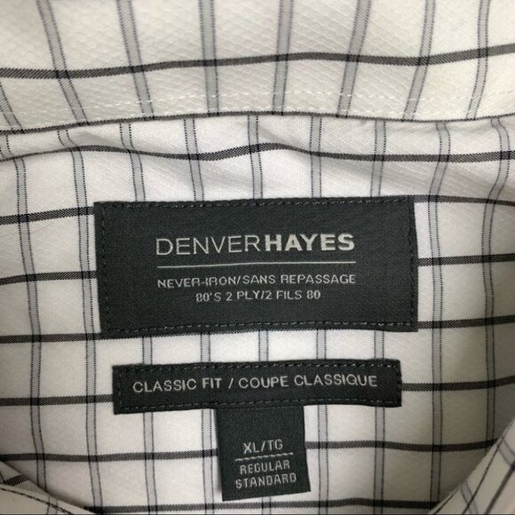 Denver hayes long sleeve never-Iron button up XL - Picture 3 of 6